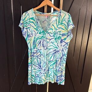 Lilly Pulitzer linen t-shirt dress